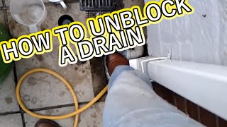 HOW TO UNBLOCK A DRAIN WITHOUT SPENDING MONEY [upl. by Aynad]