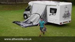 Vango Kela III Awning Pitching amp Packing Video Real Time [upl. by Sined]