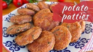 Easy Mashed POTATO PATTIES [upl. by Geirk851]