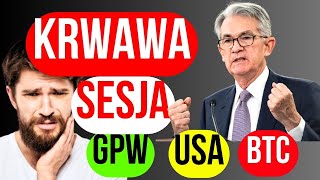 KRWAWA Sesja Powell Gasi Nadzieje Inwestorów [upl. by Quintana182]