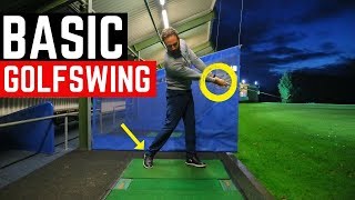 THE MOST BASIC GOLF SWING IN SLOW MOTION [upl. by Atsillak]