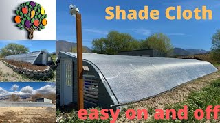 Greenhouse Shade Cloth  easy installremoval [upl. by Tracy]