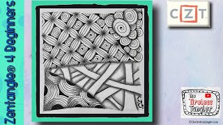 Zentangle ® for Beginners  4 Easy Zentangle Patterns [upl. by Komara]