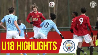 U18 Highlights  Manchester United 42 Manchester City  The Academy [upl. by Etterraj]