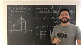 Área do Triângulo por Geometria Analítica Demonstração da fórmula [upl. by Ivens]