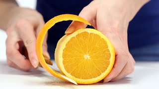 How to cut orange  orange peel trick [upl. by Suirrad669]