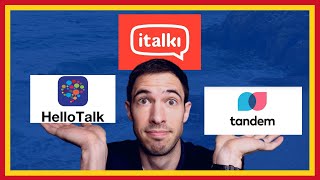 iTalki vs HelloTalk vs Tandem  3 Top Language Exchange Apps [upl. by Einad]