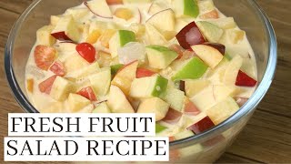 FRUIT SALAD RECIPE WITH FRESH FRUITS  Filipino Food Dessert [upl. by Julissa]