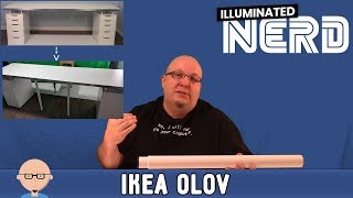 Using IKEA OLOV as Support Legs for Large Custom Desks [upl. by Aissatsana]