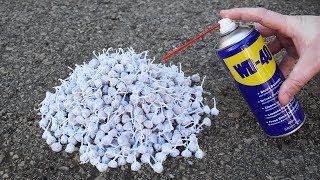 EXPERIMENT 1000 SNAPPERS FIRECRACKERS vs WD40 [upl. by Zebulon404]