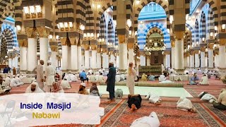 Inside Masjid Nabawi Prophet Muhammads ﷺ mosque I المسجد النبوي [upl. by Lleznol]