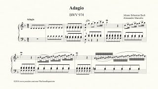 Bach Adagio BWV 974 Organ [upl. by Percy218]