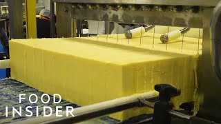 How A 100YearOld Vermont Creamery Makes Cheddar Cheese  Regional Eats [upl. by Eizdnil]