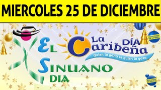 Resultados CARIBEÑA y SINUANO DIA del Miércoles 25 de Diciembre de 2024 CHANCE 😱💰🚨🔥🍀 [upl. by Pantheas]