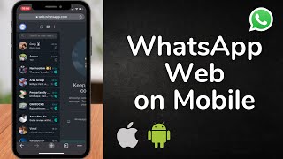 How to use WhatsApp Web on iPhone and Android 2023 [upl. by Lemieux]