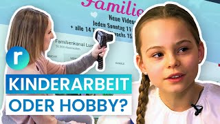 KinderInfluencer Ist das schon Arbeit  reporter [upl. by Aytak]