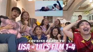 COUSINS REACT TO LILIs FILM 1 2 3 and 4  LISA Dance Performance Video [upl. by Gino]