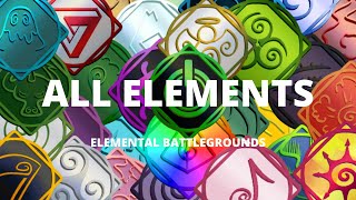 Showcasing All Elements  Elemental Battlegrounds  Roblox [upl. by Delsman]