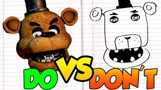 10 FNAF DRAWING TRICKS  EASY FIVE NIGHTS AT FREDDYS DRAWING TUTORIAL [upl. by Doll]