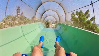 The Surge Waterslide Ride at Aquaventure Waterpark in Dubai [upl. by Ly]