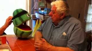 UNCENSORED SUPERPOP meets watermelon puppet and crazy old Grandpa gets Angry [upl. by Ibur]