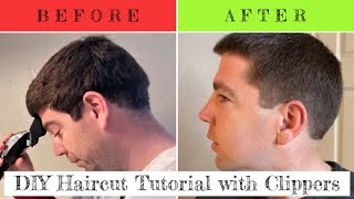 How to Cut Your Own Hair with Clippers  For Men [upl. by Rudolfo80]