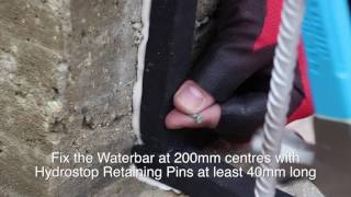 How to Install Hydrophillic Waterbars  Premcrete Hydrostop BR [upl. by Anelaf496]