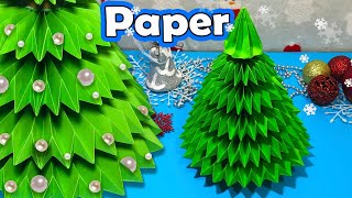 ЁЛКА из бумаги своими руками  Новогодние поделки  DIY paper Сhristmas tree  Сhristmas crafts [upl. by Carthy]