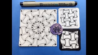 Zentangle® Quickie Huggins [upl. by Attenauq]