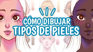 Cómo DIBUJAR distintos TIPOS DE PIELES Tutorial ✨ MILIKOEY [upl. by Lebatsirc940]