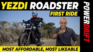 Yezdi Roadster  First Ride Review  PowerDrift [upl. by Yrrak]