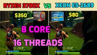 Ryzen 3700X vs Xeon E5 2689  8 Core 16 Threads Benchmark [upl. by Ikir]