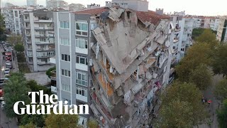 Aftermath in İzmir as 70magnitude earthquake hits Turkey and Greece [upl. by Rihaz]