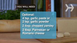 Perfect Homemade Garlic Bread 3 Ways [upl. by Aramanta]