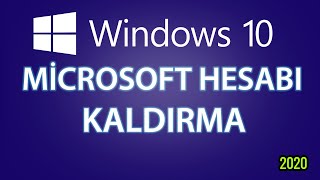 WİNDOWS 10 MİCROSOFT HESABI KALDIRMA 2024 GÜNCEL [upl. by Llenrub]