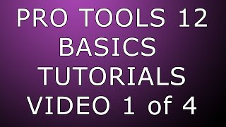 Pro Tools 12 Basics Setup amp Recording 1080p quality [upl. by Sabra]