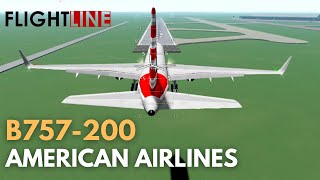 FLIGHTLINE  American Airlines B757200  Tophon  Wellinsaul Roblox [upl. by German]