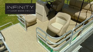 How to Install Infinity Luxury Woven Vinyl Flooring on a Pontoon [upl. by Cruickshank]