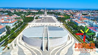 Fatima ⛪ Sanctuary aerial view  Santuário de Fátima  4K Ultra HD [upl. by Eziechiele567]