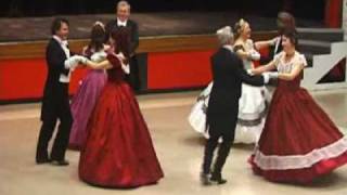 Quadrille Club dancing the Beseda Quadrille [upl. by Ytte]