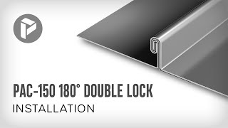 How to Install PAC150 180° Double Lock Metal Roof Systems [upl. by Notsnorb]