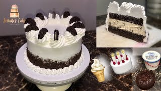 HOW TO MAKE AN ICE CREAM CAKE [upl. by Maroney467]