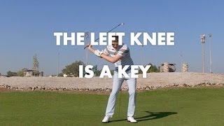 Golf Swing  Left Knee Movement is a Key [upl. by Henni699]