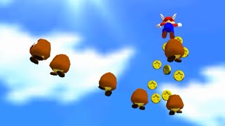 SM64  Mario Wings to the Sky  0x A Presses [upl. by Ahsinnek]