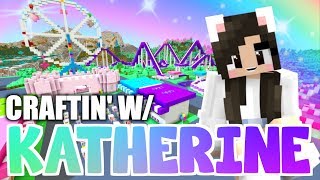 💙 Minecraft THEME PARK Craftin w Katherine Ep 49 [upl. by Adamec331]