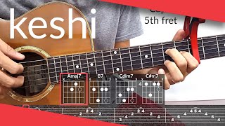 BYS keshi Guitar Tutorial  Tab Chords [upl. by Loos597]