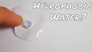 SelfRepelling Hydrophobic Water Drops [upl. by Alessig]