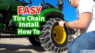 The EASY way to install Tire Chains for all tractors and vehicles [upl. by Euqinorev]