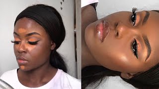 MAKEUP SIMPLE PEAU NOIRE  Instagram moradatouch [upl. by Courtney]