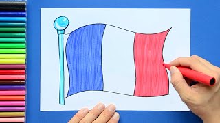 How to draw the National Flag of France [upl. by Xel717]